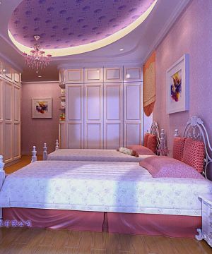 欧式室内装潢女生卧室效果图