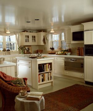 美式休闲风格整体厨房装修样板房大全