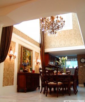 家庭餐厅欧式吊灯设计图片