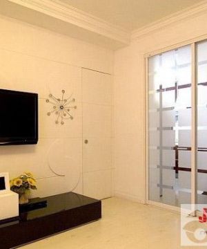 家庭室内客厅电视背景墙装修效果图