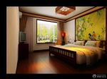 2023新中式卧室床头背景墙装修设计效果图
