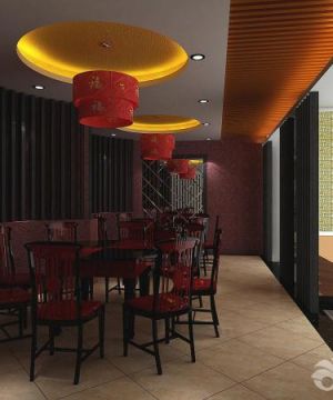中式实木家具餐厅装修效果图大全2023图片