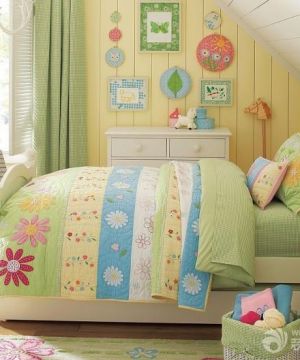 清新可爱6平米儿童房卧室装修效果图大全2023图片