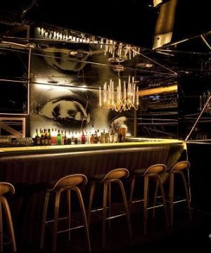 1000平米简欧式酒吧吧台设计装修效果图欣赏