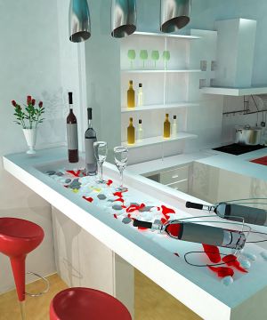 2023流行新房厨房吧台装修设计效果图欣赏