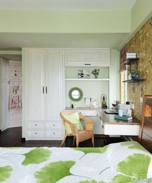 家庭卧室壁橱混搭风格装修实景图欣赏