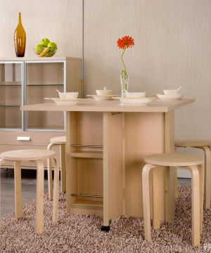 现代风格实木家具餐桌设计效果图片