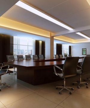 2023现代办公室装修风格大会议室设计图片