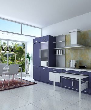 2023高贵沉稳敞开式厨房橱柜颜色欣赏