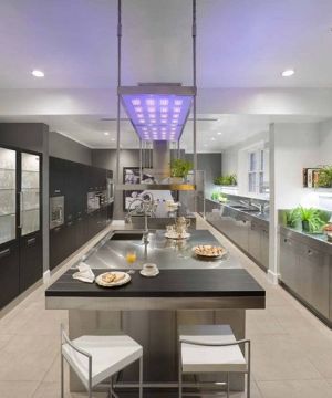 2023最新时尚混搭厨房铝合金多功能组合柜实景图欣赏