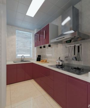 二居室厨房橱柜颜色效果图欣赏