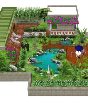 2023最新阁楼公寓屋顶花园全景设计图片