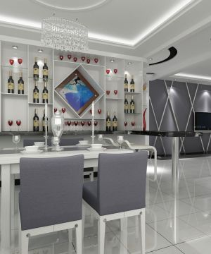 2023最新三室两厅餐厅酒柜设计图片