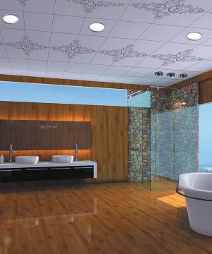 2023浴室铝扣板贴图装修效果图