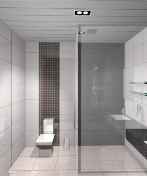 2023浴室条形铝扣板吊顶装修图片