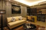 最新90平米简约家装设计小客厅沙发背景墙装修图欣赏