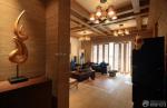 最新200平米东南亚风格家装客厅吊顶实景图