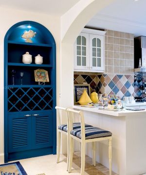 地中海装修厨房设计效果图欣赏