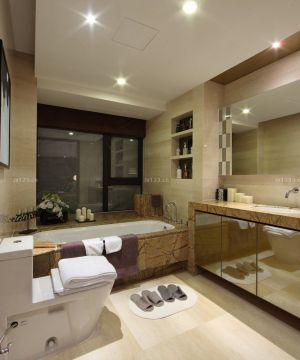 最新150平米现代风格家庭卫生间装修图片