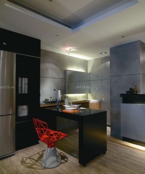 最新100平方 现代家居厨房吧台隔断设计
