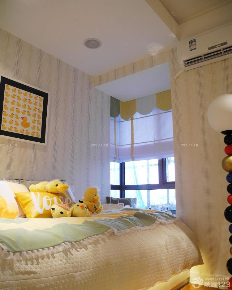 120平方现代风格卧室床效果图片