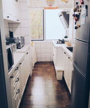 80平米房子北欧风格厨房橱柜装修效果图片
