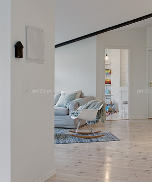 最新150平米房屋北欧风格白色木地板设计效果图