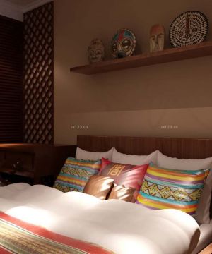 东南亚风格小户型卧室装修案例大全2023