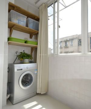最新小户型内阳台洗衣机装修装饰图片