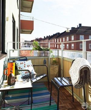 最新55平米小户型露天阳台休闲区装修图片大全