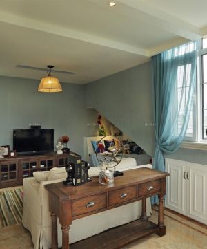 别墅家居小客厅欧美式家具装修效果图欣赏