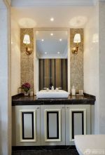 简单家装美式浴室柜设计效果图