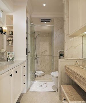 2023小户型住宅美式浴室柜装修实景图片
