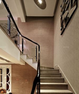 豪华中式楼梯设计效果图片大全