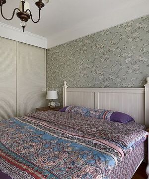 2023最新卧室美式壁纸装修效果图欣赏