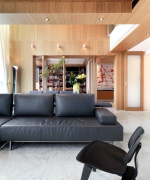 家庭客厅现代简约风格家具设计实景图