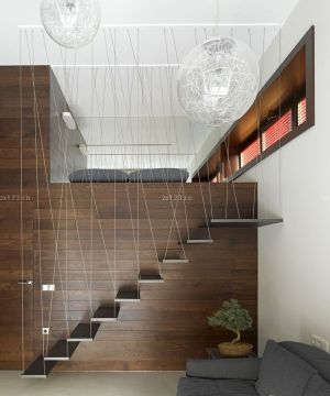 最新家居客厅楼梯设计效果图大全