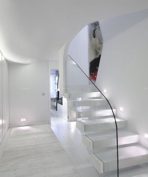 室内玻璃楼梯扶手设计案例