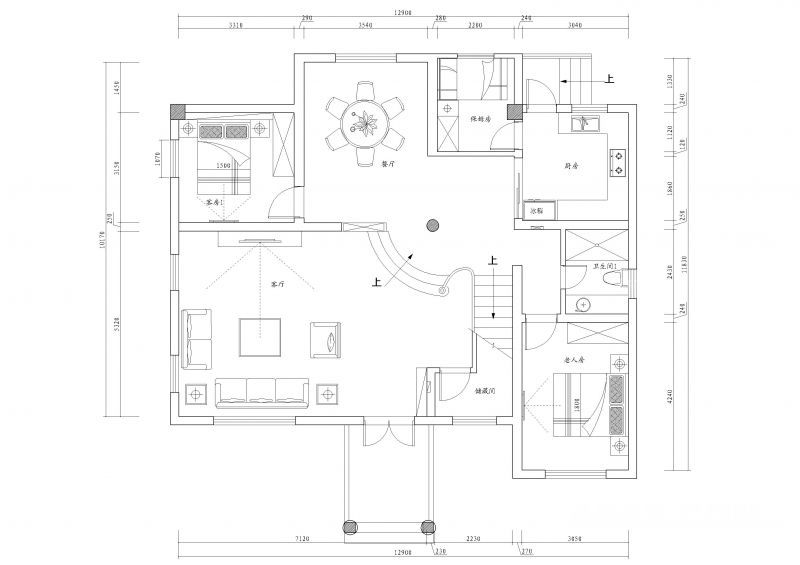 2023最新两层别墅平面图设计效果图