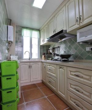 2023家庭室内欧式厨房瓷砖装修样板房图片