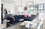 最新现代北欧风格客厅沙发摆放效果图片