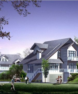 2023最新中式别墅外观装修效果图