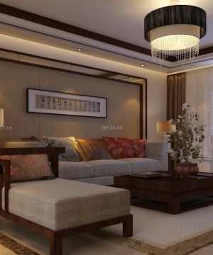 2023最新中式新古典风格家装客厅装修案例