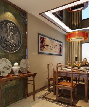中式新古典风格餐厅设计效果图欣赏