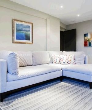 2023最新两室一厅小户型客厅布艺沙发装修案例