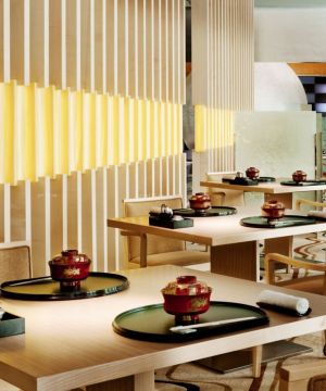 2023混搭风格日式餐厅家具效果图欣赏