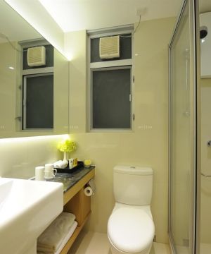 小户型酒店式公寓卫生间设计效果图欣赏