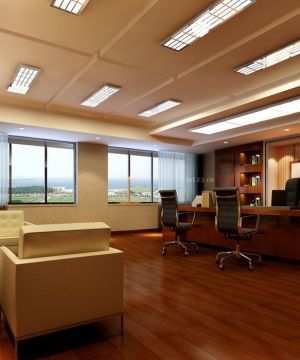 现代办公室设计装饰画装修大全2023