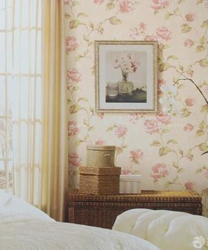 卧室花朵液态壁纸美图