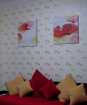 小户型客厅液态壁纸装修效果图片